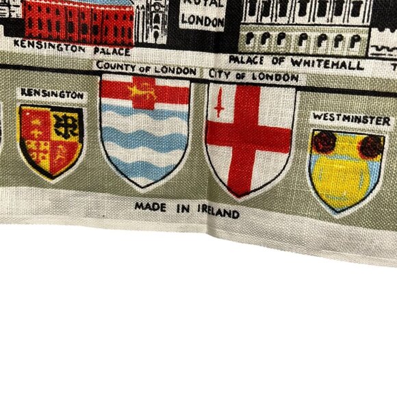 Map of Royal Britain NEW 100% LINEN tea dish towel POSTCARD PRINT - Picture 6 of 6